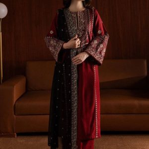 BATIK Casual Winter Collection Dhanak Suit with Shawl