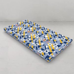 Durafoam single comfort mattress in modern printed design, available in 1 and 2 piece options