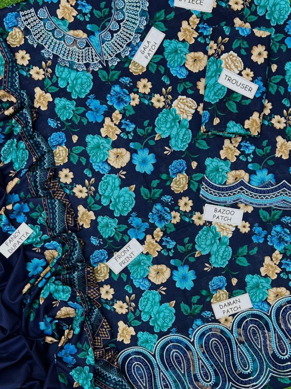 Farasha 3 Piece Digital Printed Khaddar Suit – Most Demanding Edition - Image 5
