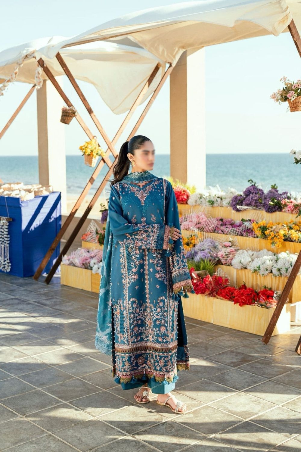 Blue Winter Collection Florent 3-piece Unstitched Dhanak Suit