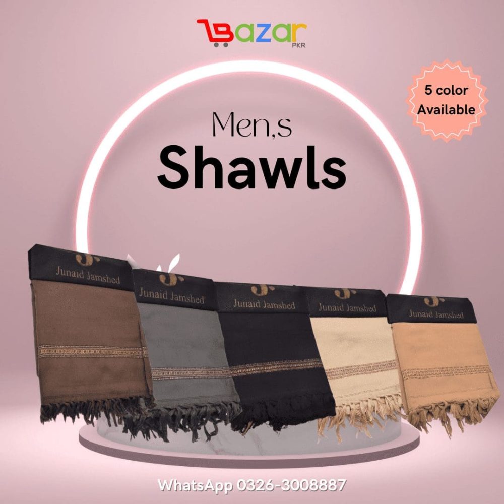 J. Wool Shawl 5 Color Available Premium Quality at BazarPKR