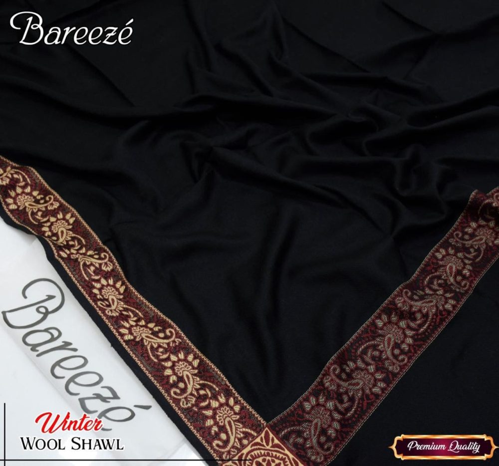 Jacquard Wool Shawl for Women – Winter Collection 2025 - Image 2