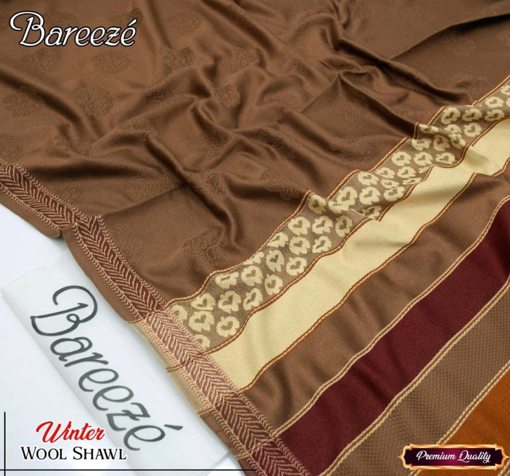 Jacquard Wool Shawl for Women – Winter Collection 2025 - Image 15
