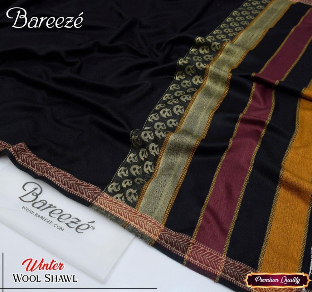 Jacquard Wool Shawl for Women – Winter Collection 2025 - Image 14