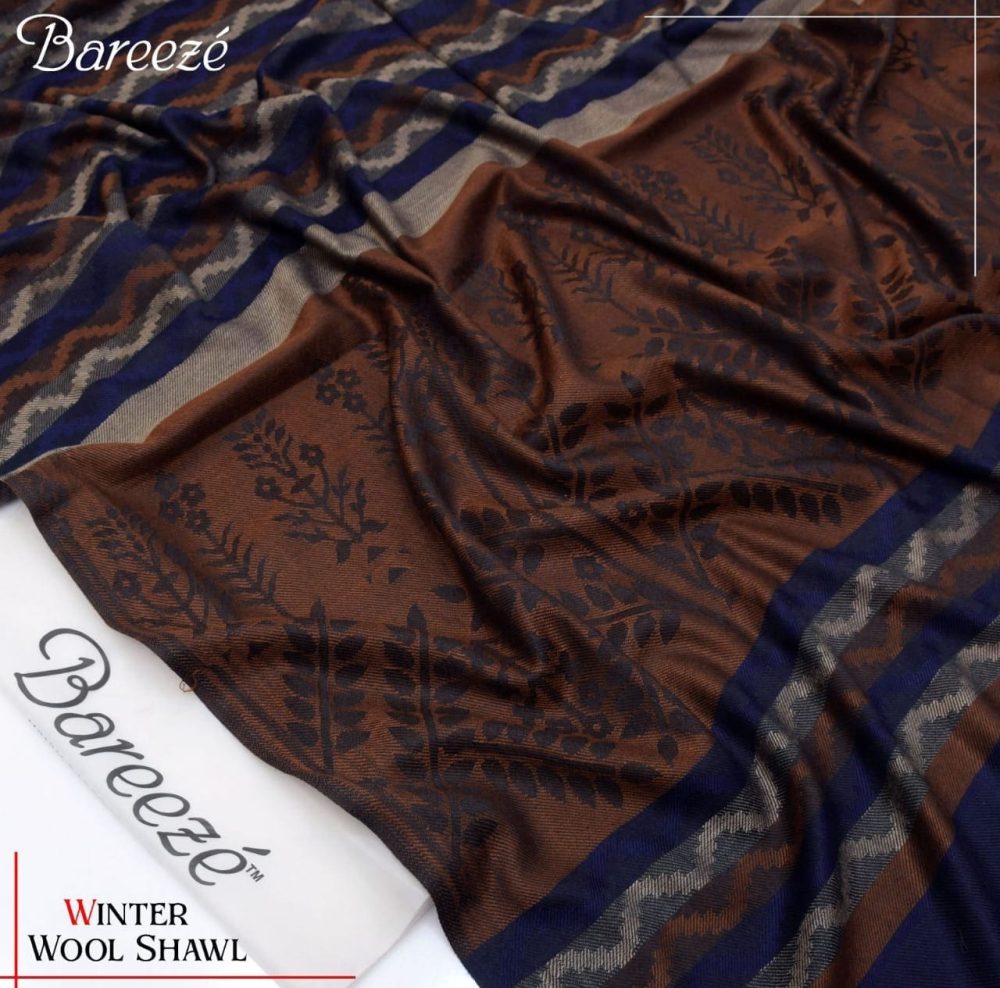 Jacquard Wool Shawl for Women – Winter Collection 2025 - Image 21