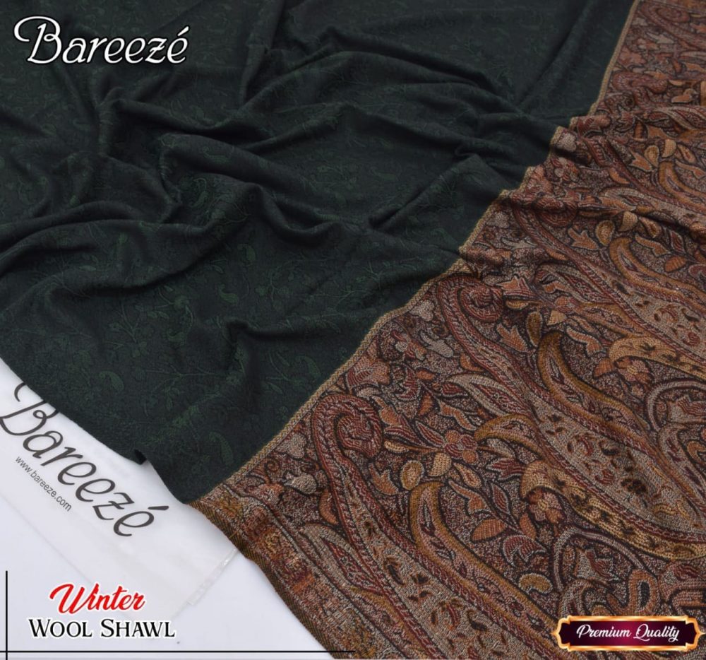 Jacquard Wool Shawl for Women – Winter Collection 2025 - Image 6