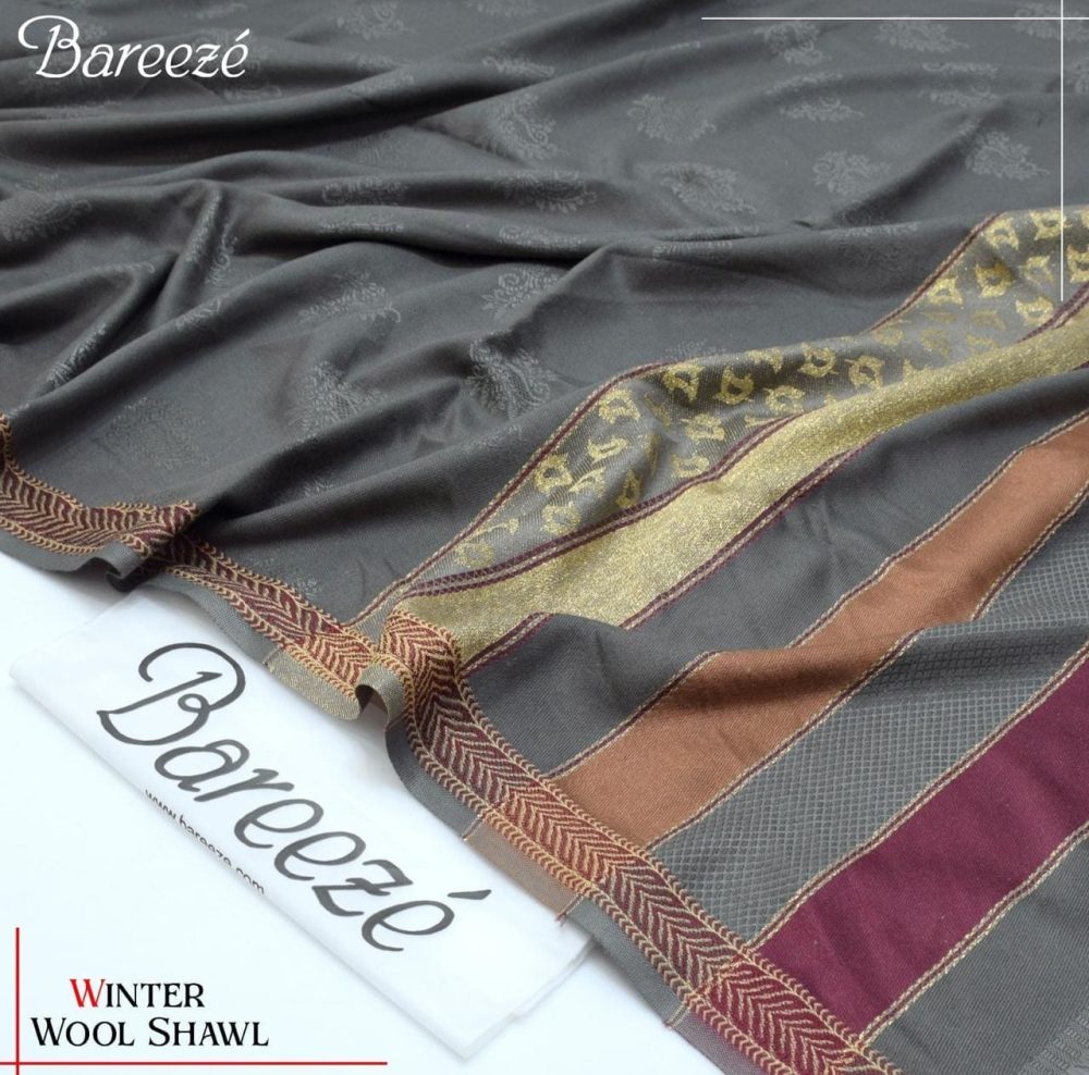 Jacquard Wool Shawl for Women – Winter Collection 2025 - Image 13