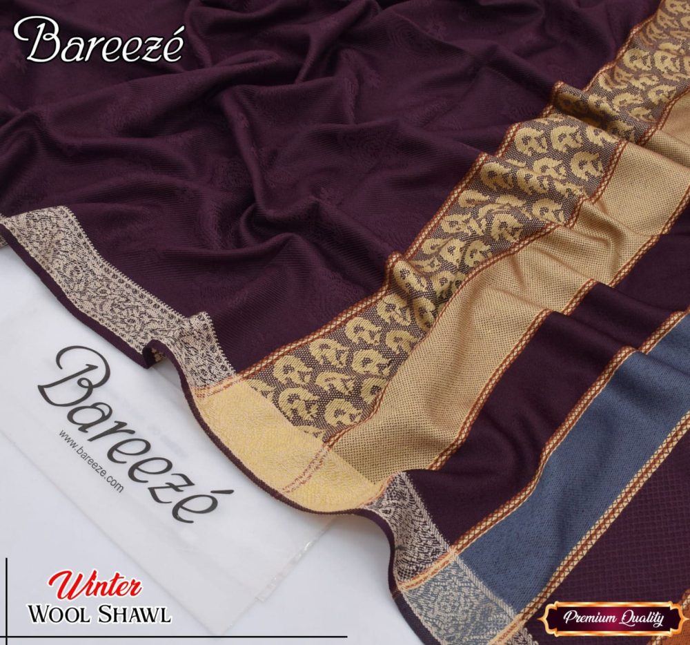 Jacquard Wool Shawl for Women – Winter Collection 2025 - Image 19