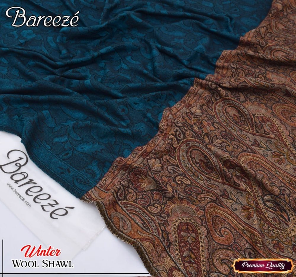 Jacquard Wool Shawl for Women – Winter Collection 2025 - Image 7
