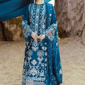 Qalamkar Winter Collection Embroidered Dhanak 3-piece Suit