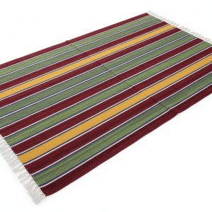 Velvet Fabric Dari Set | 2 Piece Soft Floor Rug