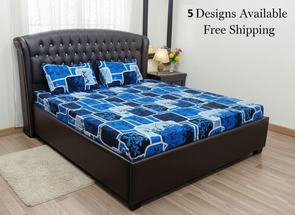 3 Piece Cozy Fleece Bedsheet – Geometric Style Collection 2025