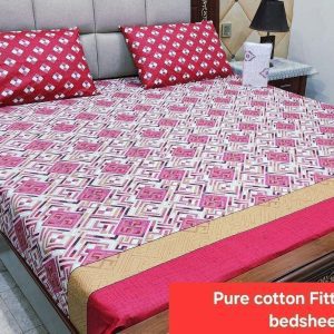 4 Season Cotton bedsheet king size 3pc