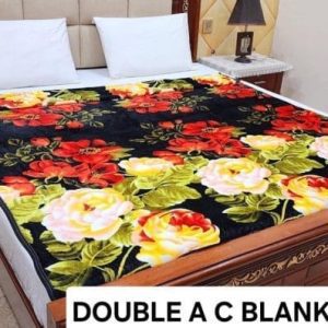 Fleece AC Blanket Double Bed – 89×90 Inch Lightweight Washable Print 23