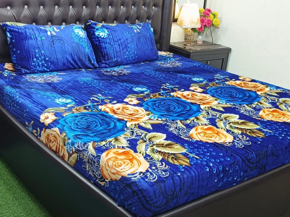 Double Bed Fleece Bedsheet – Premium Winter Edition (7 Designs) - Image 3