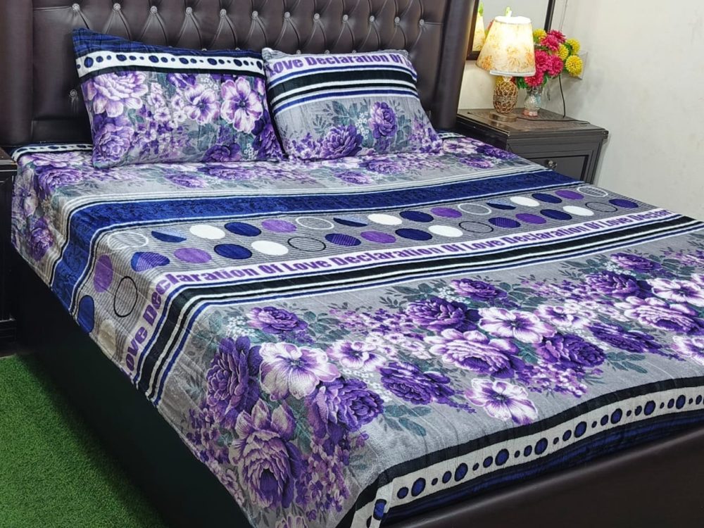 Double Bed Fleece Bedsheet – Premium Winter Edition (7 Designs) - Image 5