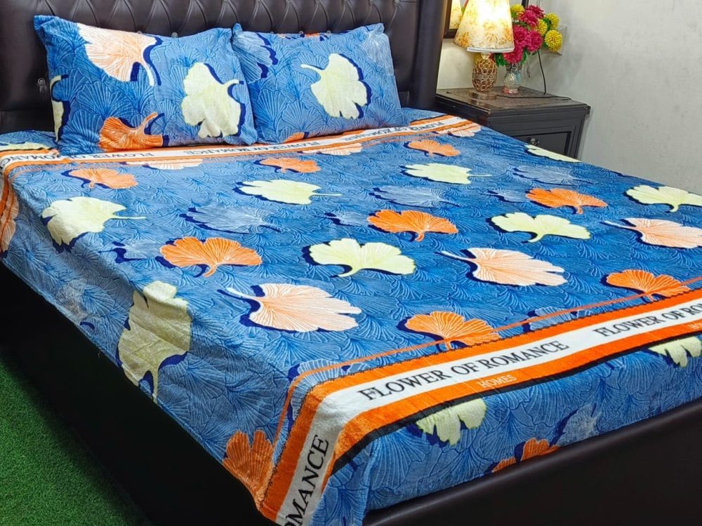 Double Bed Fleece Bedsheet – Premium Winter Edition (7 Designs) - Image 7