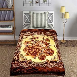 Burjjan 2-Ply Single Bed Blanket – Soft Warm 160×220 cm 4.0 Kg