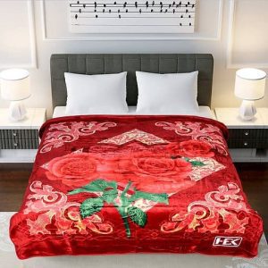 Deer 1-Ply Double Bed Blanket – Soft Warm 200×240 cm 3.0 Kg