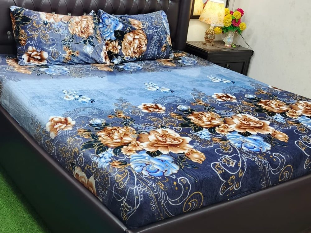 Double Bed Fleece Bedsheet – Premium Winter Edition (7 Designs) - Image 2