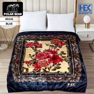 POLAR BEAR 2P2BE Double Bed Blanket – 2 Ply Embossed King Size 220×240 cm
