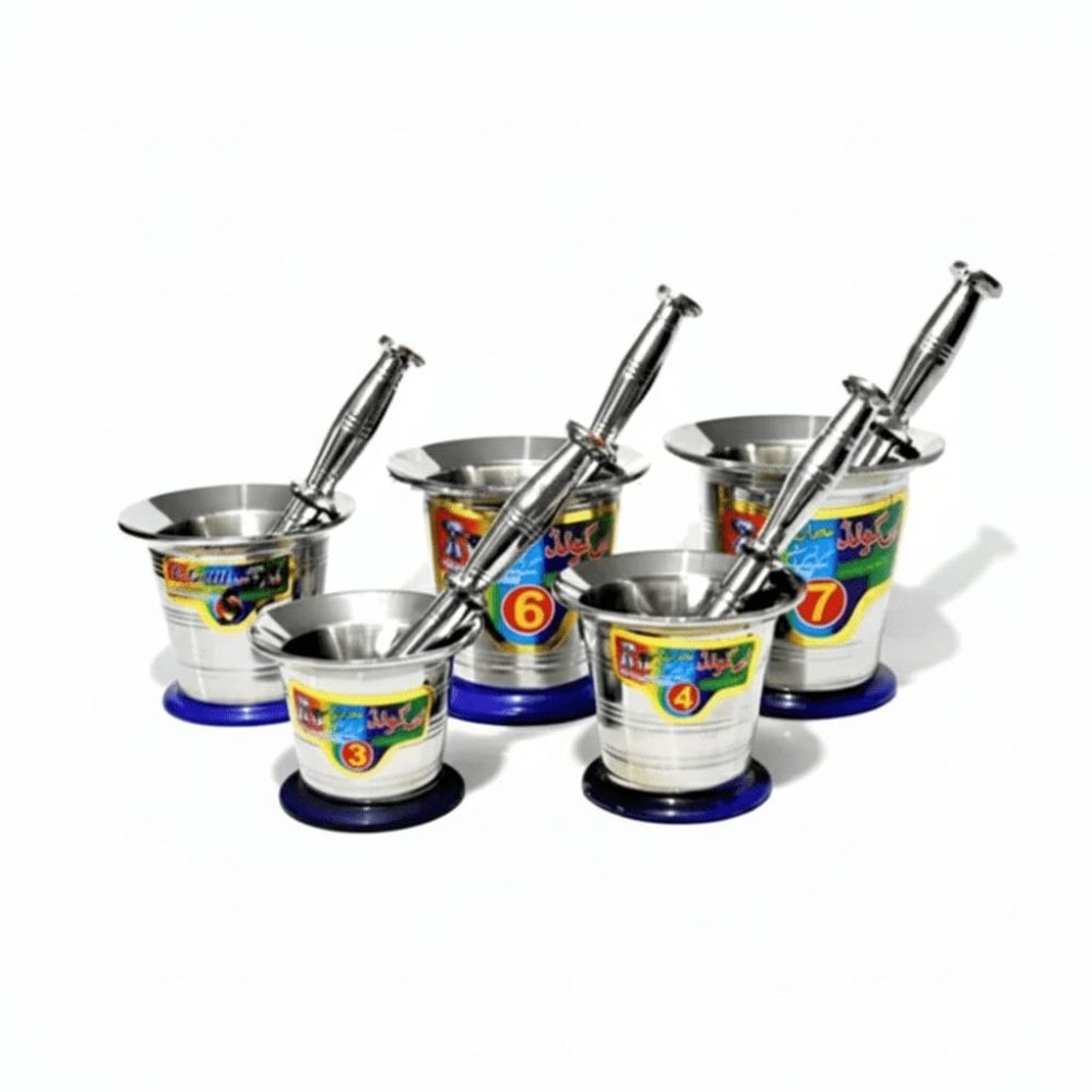 stainless steel langri danda kootna set