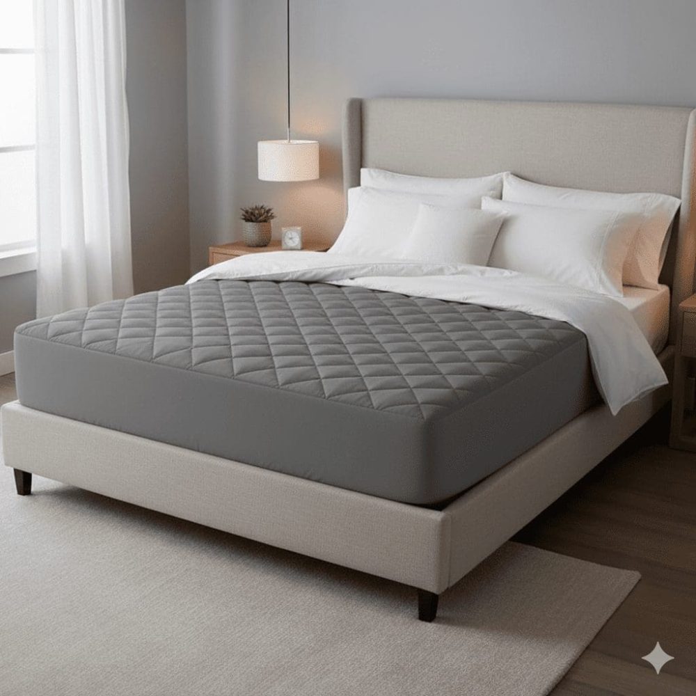 Quilted Waterproof Mattress Cover – Soft, Breathable & Washable - Image 4