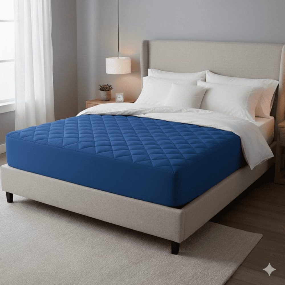 Quilted Waterproof Mattress Cover – Soft, Breathable & Washable - Image 2