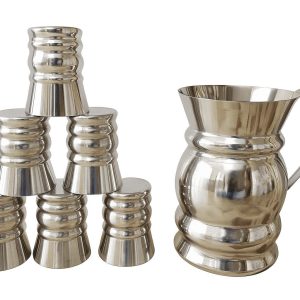 Stainless Steel 7 Piece Water Set with Jug and Glasses