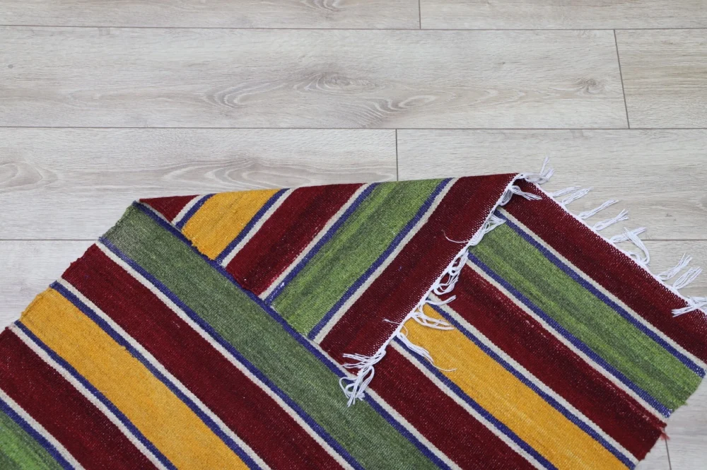 Velvet Fabric Dari Set | 2 Piece Soft Floor Rug - Image 4
