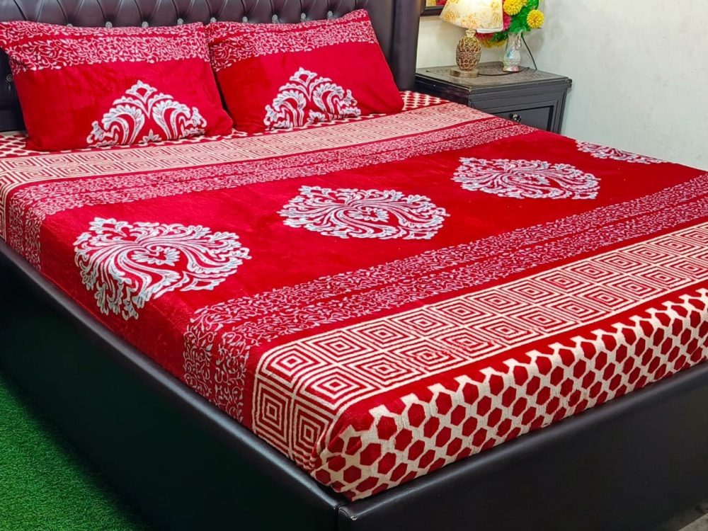 Winter Fleece Bedsheet Collection – Classic Prints (7 Designs) - Image 2