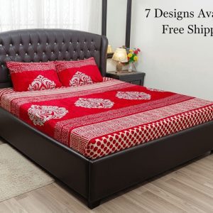 Winter Fleece King Size Bedsheet – Classic Prints Collection 2025