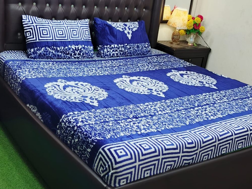 Winter Fleece Bedsheet Collection – Classic Prints (7 Designs) - Image 6