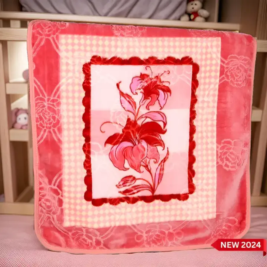 Royal Baby Printed Embossed 1 Ply Cot Blanket - Image 6