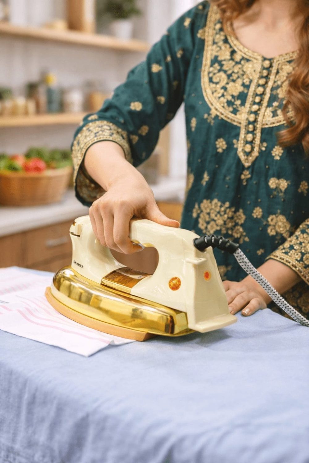 G Power Heavy Dry Iron – Gold Ceramic Soleplate - Image 2