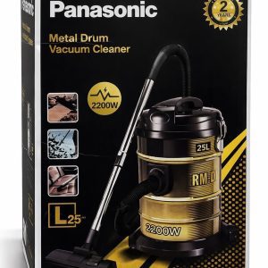 Panasonic Metal Drum Vacuum Cleaner – 2200W, 25L Tank
