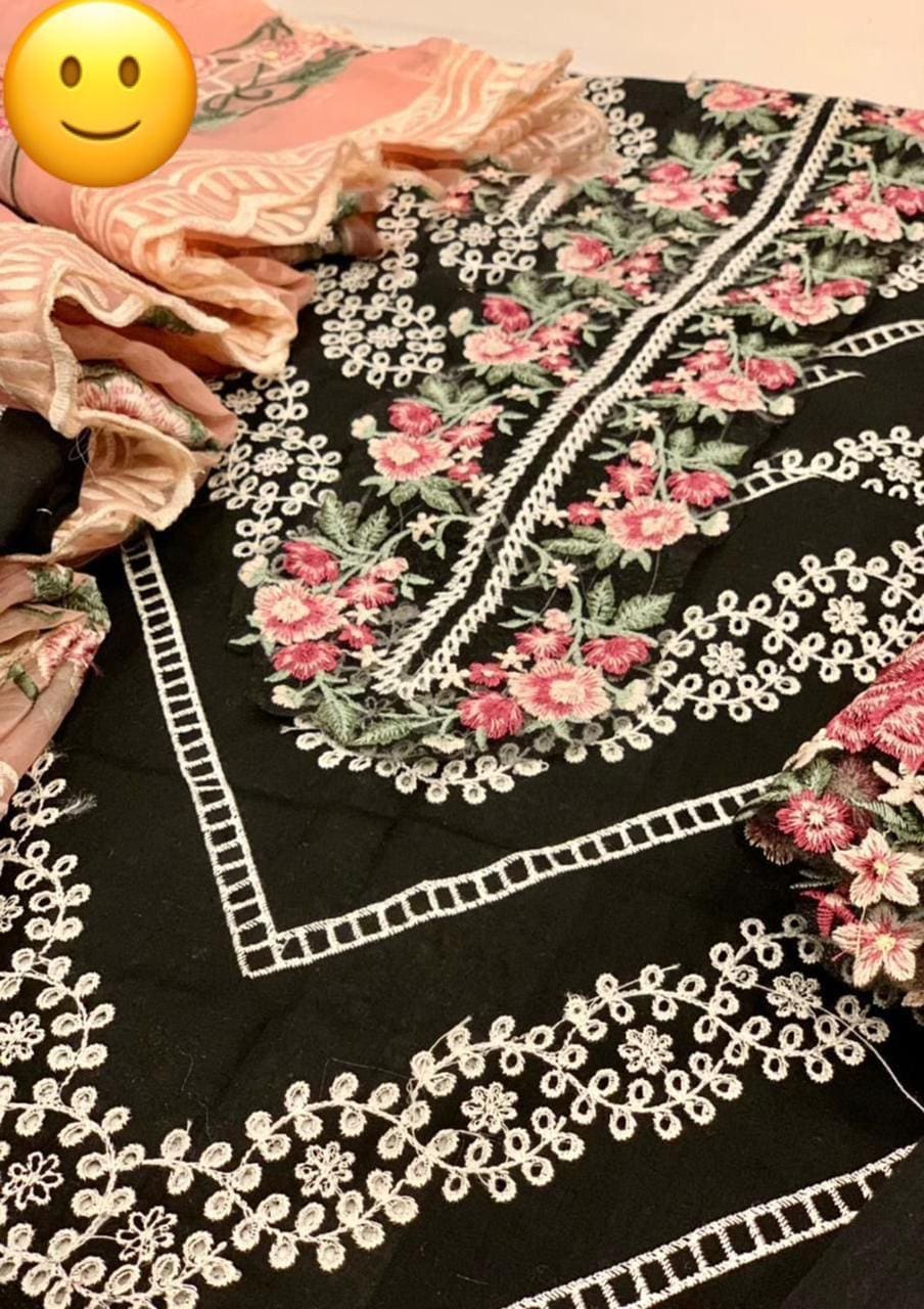 Crimson by Saira Shakira Eid Luxury Lawn | Heavy Embroidered 3PC Suit - Image 5