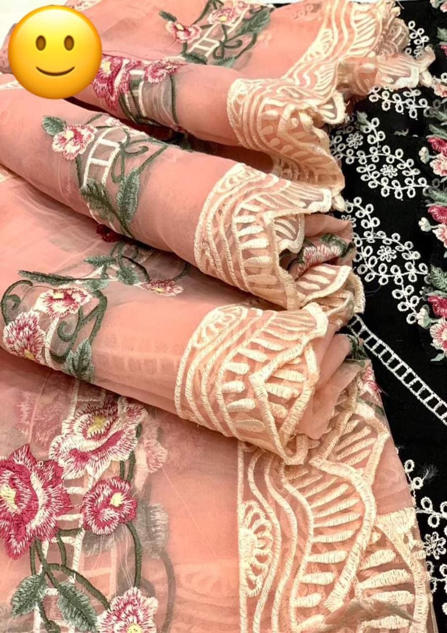 Crimson by Saira Shakira Eid Luxury Lawn | Heavy Embroidered 3PC Suit - Image 4