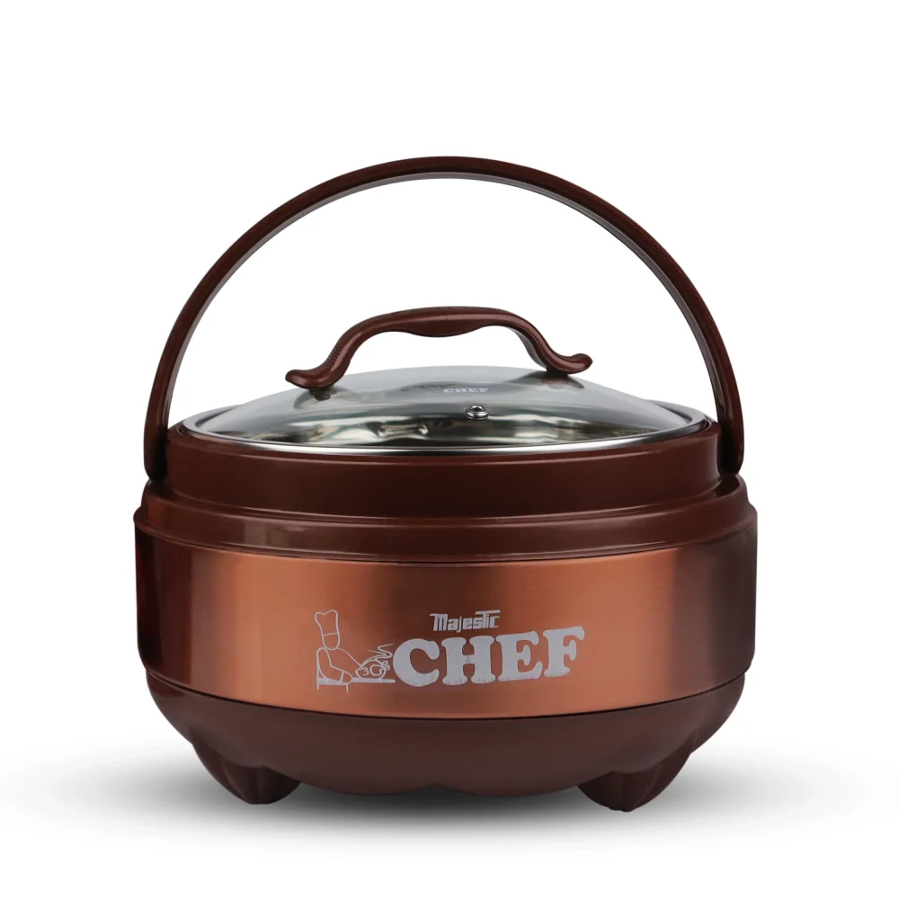 Majestic Chef Stainless Steel Clarion Hot Pot with Glass Lid