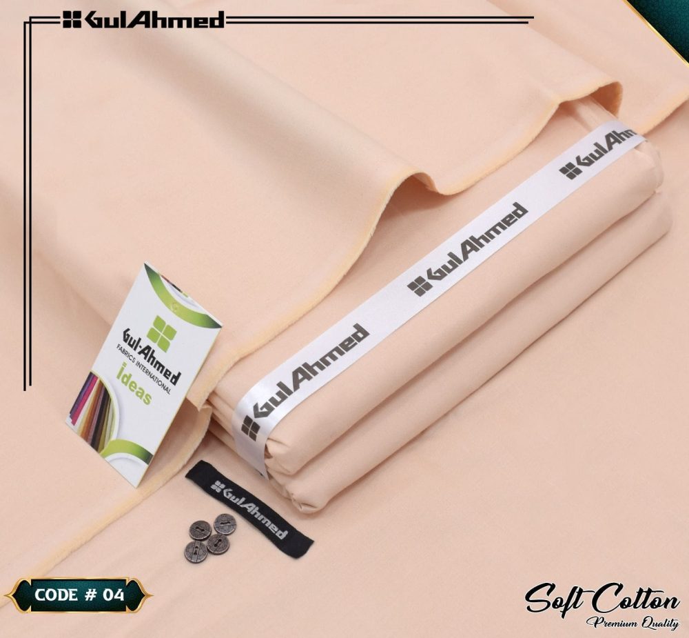 Gul Ahmed Men’s Luxury Summer Soft Cotton Suit – 4.5 Meter - Image 4
