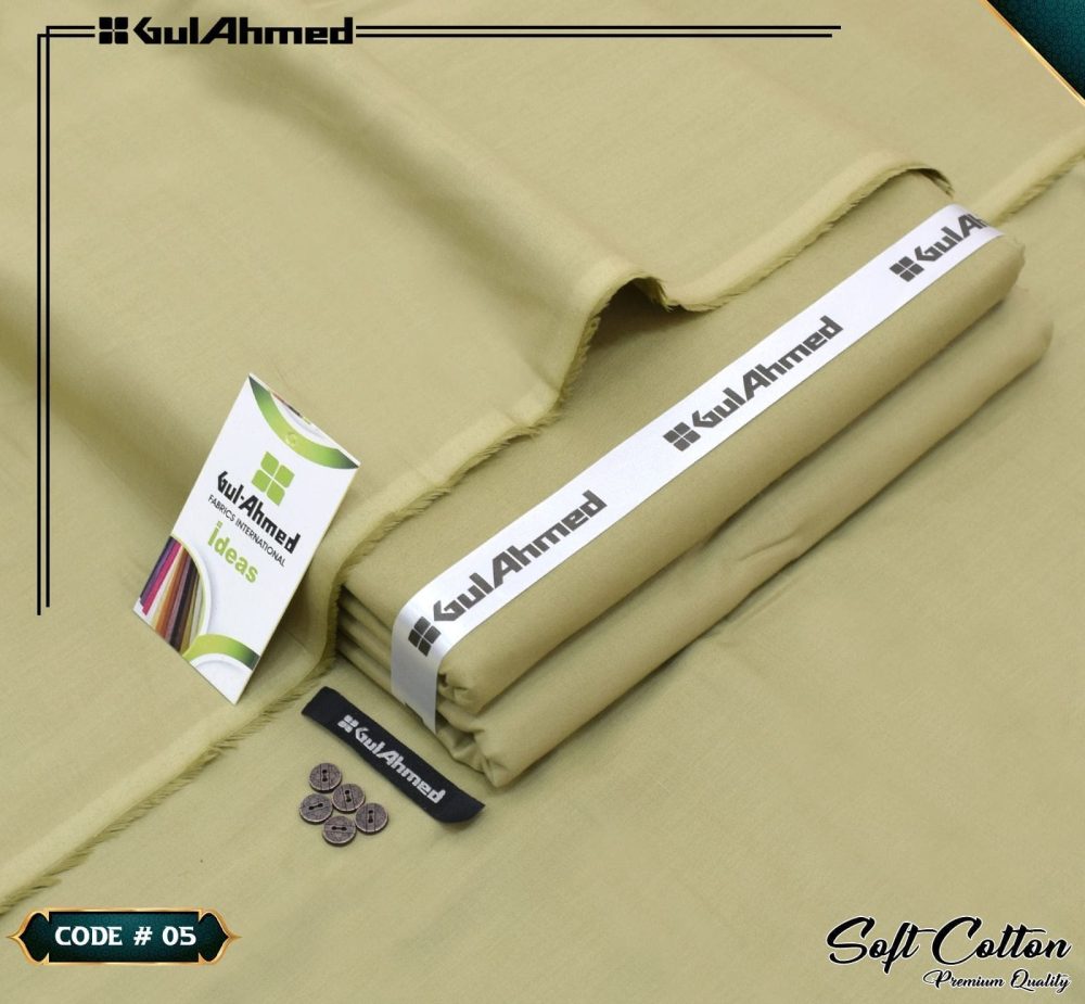 Gul Ahmed Men’s Luxury Summer Soft Cotton Suit – 4.5 Meter - Image 5