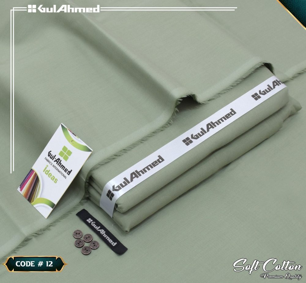 Gul Ahmed Men’s Luxury Summer Soft Cotton Suit – 4.5 Meter - Image 12
