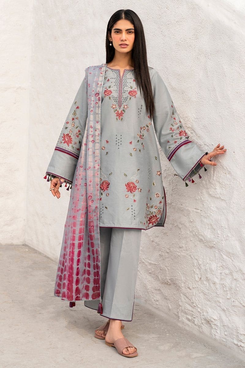 Jazmin Heavy Embroidered Airjet Lawn Suit 3PC