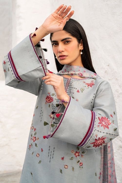 Jazmin Heavy Embroidered Airjet Lawn Suit 3PC - Image 2