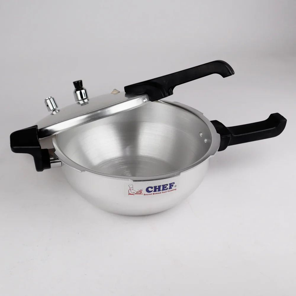 CHEF Pressure Cooker Karahi with Glass Lid 3-in-1 - Image 6