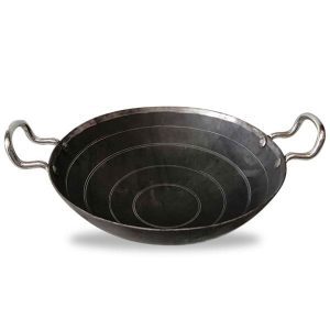Iron Karahi 10 Inches | Loha Karahi with 2 Side Handles (1KG Capacity)