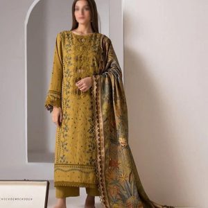 Sobia Nazir 3PC Yellow Embroidered Lawn Suit | Summer Collection