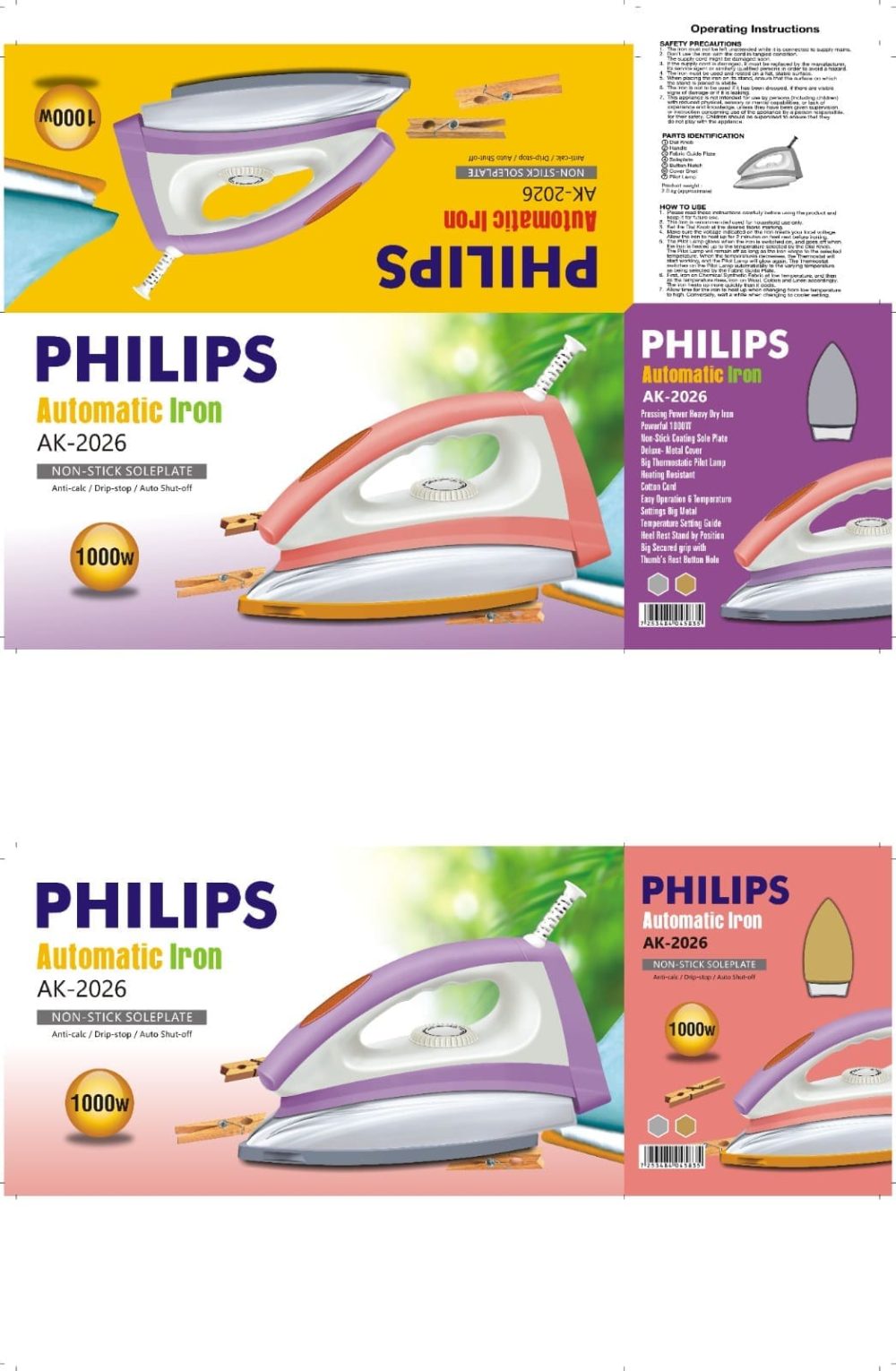Philips Automatic Steam Iron | Non-Stick Soleplate