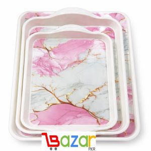 Pack of 3 Pcs Melamine Serving Tray Set