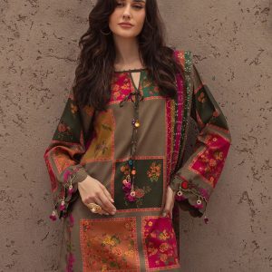 Charizma 3 Piece Printed Lawn Suit With Voile Dupatta Collection
